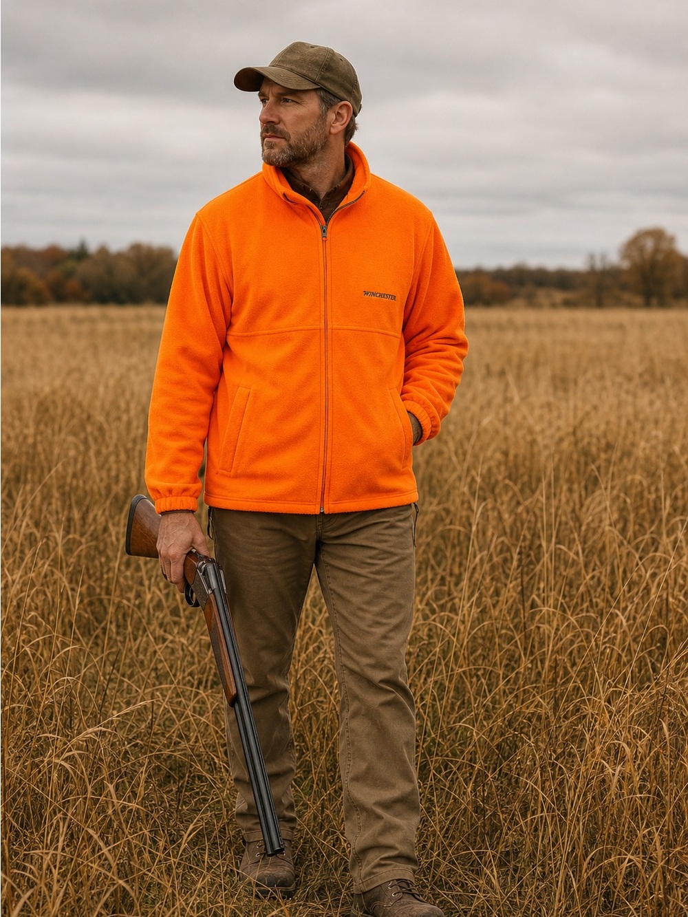 WINCHESTER FLEECE FULL ZIP JACKET WITH POCKETS SZ Medium